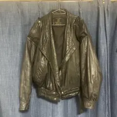 値下げ BYRNES BAKER レザージャケット 黒 L 本革 ヴィンテージ