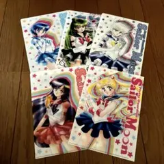 セーラームーン　明治　コラボ　オリジナルA5クリアファイル全5種コンプリート