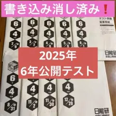 2026年最新】日能研 公開模試 6年の人気アイテム - メルカリ
