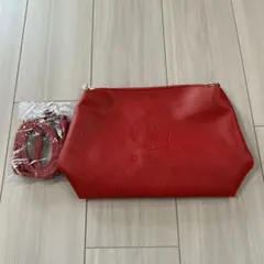 新品未使用　D.KELLY レッドショルダーバッグのサムネイル