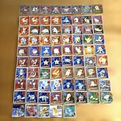 当時物 アマダ 初代・金銀 ポケモンシール烈伝 108枚 キラ ホロ レトロ