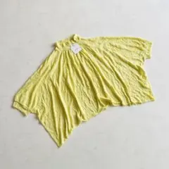 ◇SUNVALLEY◇花柄ジャガードドルマンワイドチュニック イエロー 