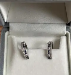 ROCCA K18ホワイトゴールド ダイヤモンドピアス - メルカリ