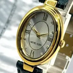 極美品　稼働品　MICHEL KLEIN　クォーツ　新品電池　オーバル　腕時計のサムネイル