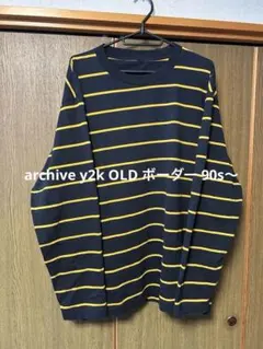 90s 〜 archive ボーダー長袖 old ストライプ grunge