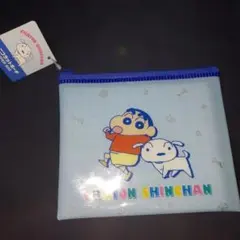 クレヨンしんちゃん ポーチ 水色