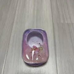 ジュエルペット カラビナ付きクリアポーチ ガーネットB