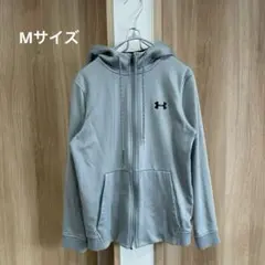 アンダーアーマー/グレー/フルジップ/パーカー/裏起毛/ Mサイズ
