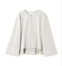 アドーア　ノーカラー　ジャケット　ジップアップ