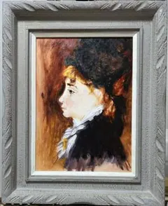 油彩画 森長武雄 人物画 額装 油彩画 森長武雄 人物画 額装 - メルカリ