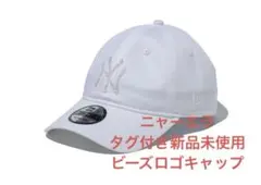 新作完売品！タグ付き新品未使用　ニューエラ9FORTY ビーズロゴ ギャップのサムネイル
