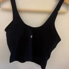 ブラック アラインタンクヨガウェア サイズ2