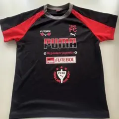 PUMA サッカーTシャツ 150サイズ 黒赤
