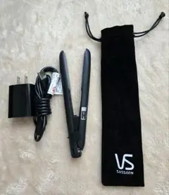 【美品】VS SASSOON ストレートヘアアイロン ブラック　コンパクト