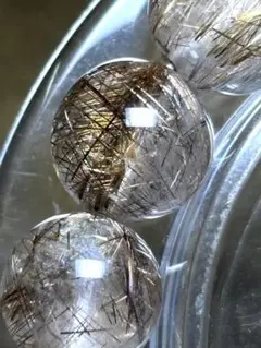 ゴールドヴィーナスルチル/スモーキークォーツ】内径約15cm 浄化済み