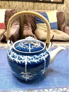 【新品】有田焼 急須　竹模様のサムネイル