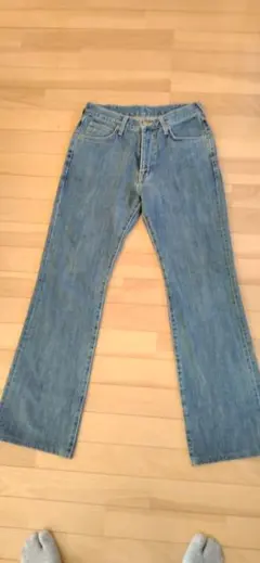 Wrangler w30 デニムブーツカットパンツ ジーンズ ライトブルー