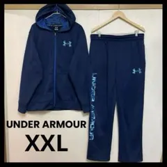 ジャージ　トラックジャケット　セットアップ　紺　ネイビー　カモフラ　迷彩　大きめ