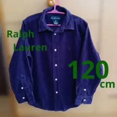 Ralph Lauren 120cm 紫コーデュロイシャツ