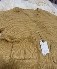 GRL ロービングヤーンオーバーサイズカーディガン イエロー