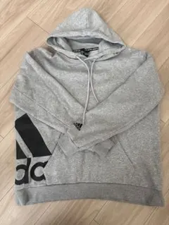 adidas グレー フード付きパーカートレーナーメンズ　レディース