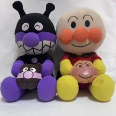 メガジャンボ パン小物入れぬいぐるみ　アンパンマン・バイキンマン セット