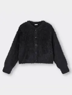 b*k様 GU ファー素材 ブラックカーディガン 長袖