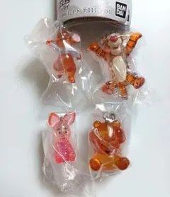 くまのプーさん　めじるしアクセサリー×４