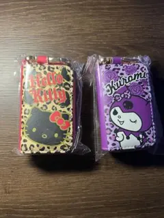 「未開封」サンリオ クロミとキティ スマートキーケース ヒョウ柄