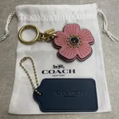 未使用品 COACH ティーローズ バッグチャーム　2つセット