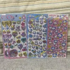あわわちゃん　ぷくきら　キャンディグリッターシール　はっぴーまーち
