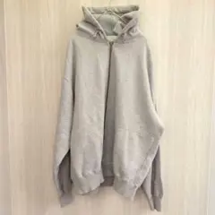 チャンピオン パーカー フーディー ジップアップ 裏起毛 グレー M〜L