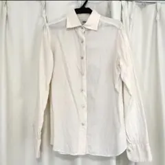 日本製　鎌倉シャツ　フランネルシャツ　アイボリー