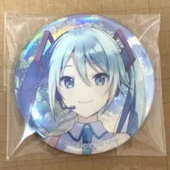 プロセカ はぴこれくじ バースデーギフト 初音ミク 箔押し缶バッジ A 4