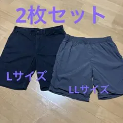 【2枚セット】ハーフパンツ GU activegear ブラック グレー　短パン