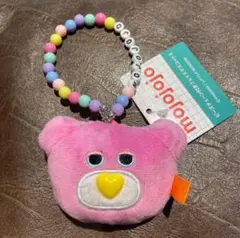 mojojojo フェイスマスコット ビーズ　チェーン付き クマ