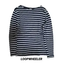 LOOPWHEELER ボーダー バスクシャツ L 日本製のサムネイル