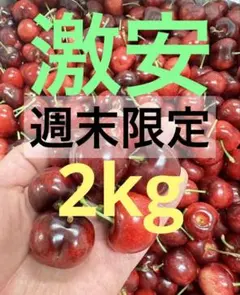 クール便‼️9.5r超大粒アメリカンチェリー2kg 果物 フルーツ