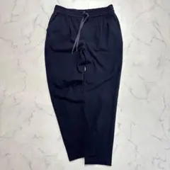 ドニーユ　テーパードパンツ　イージーパンツ　【M】38　ネイビー　ストレッチ素材
