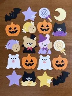 ハロウィン　秋　おばけ　かぼちゃ　吊るし飾り　壁面飾り　ガーランド　９月　１０月