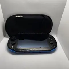 PS Vita 本体 ブルー/ブラック PCH-2000 ケース付き 初期化済み