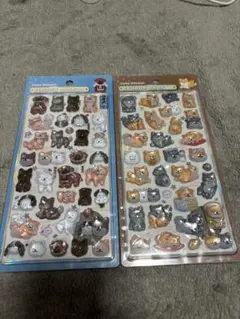 ボンボンドロップシール 和柄 柴犬ほっこり 和犬 2枚セット【国内