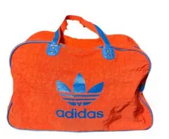 adidas ボストンバッグ オレンジ/ブルー