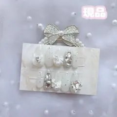 【現品】ネイルチップ ワンホン ラメグラ 量産型 ちゅるん 埋めつくし