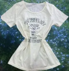 Tシャツ　Mサイズ　y2k 海外ガール　平成ギャル　グランジ