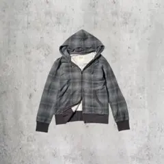 【00s_Archive】 オンブレCheckSweatW-ZipHoodie