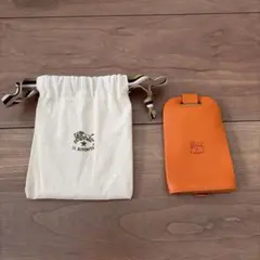 IL BISONTE オレンジ レザー キーケース