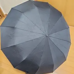 大きい晴雨兼用 折りたたみ傘　UVカット自動開閉 ブラック