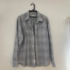 GLOBAL WORK ストライプ長袖シャツ XL