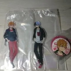 セガラッキーくじ 東雲彰人 青柳冬弥　アクスタ 缶バッジ